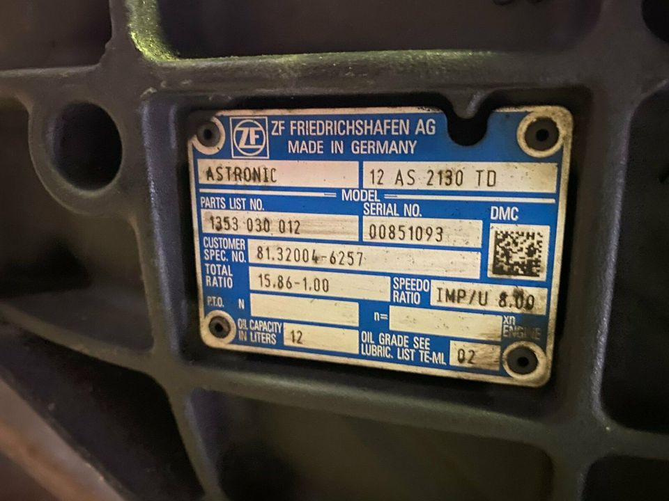 MAN TGX, TGS Getriebe ZF ASTRONIC 12 AS 2130 TD, 81.32004-6257 - Caja de cambios para Camión: foto 4 MAN TGX, TGS Getriebe ZF ASTRONIC 12 AS 2130 TD, 81.32004-6257 - Caja de cambios para Camión: foto 4