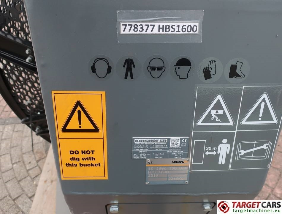 Cuchara para clasificación nuevo Hartl HBS 1600 Screening DKS40HD Bucket 160cm 22~40T NEW: foto 16