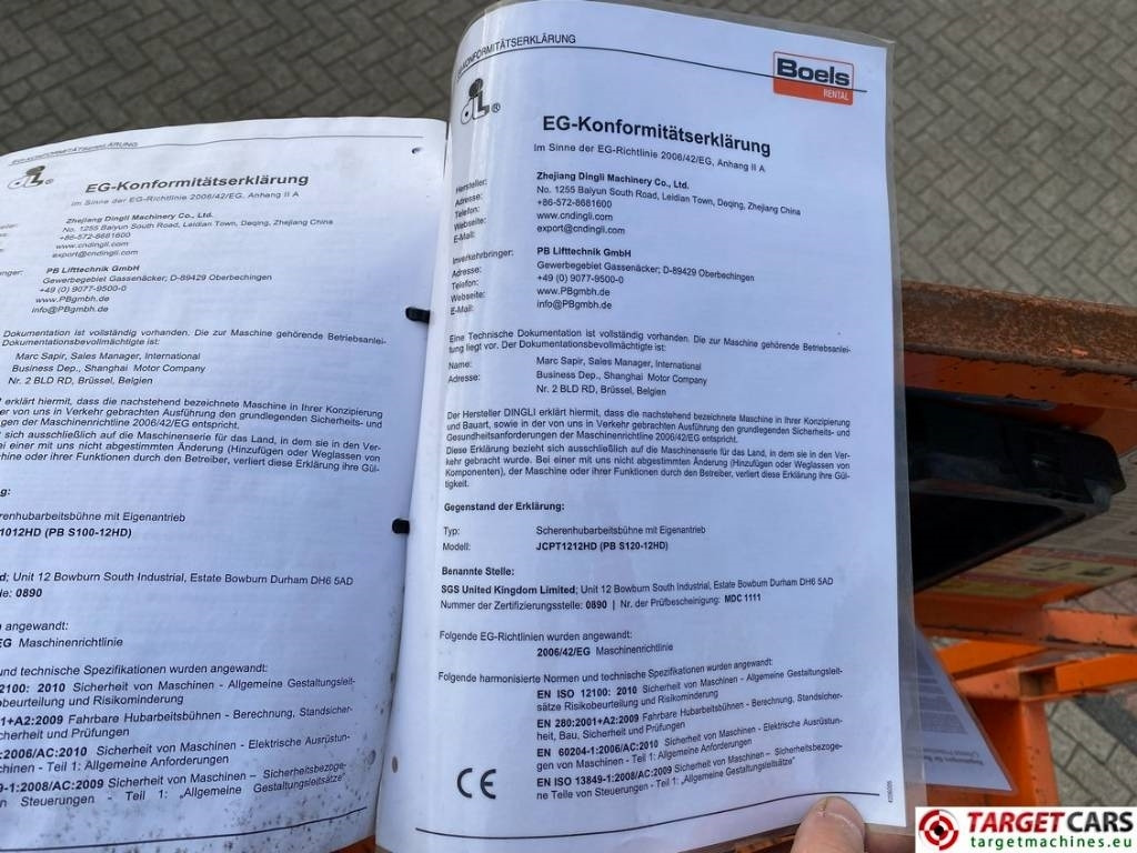 Plataforma de tijeras PB Lifttechnik S140-12EC Electric Scissor Work Lift 1380cm: foto 28 Plataforma de tijeras PB Lifttechnik S140-12EC Electric Scissor Work Lift 1380cm: foto 28