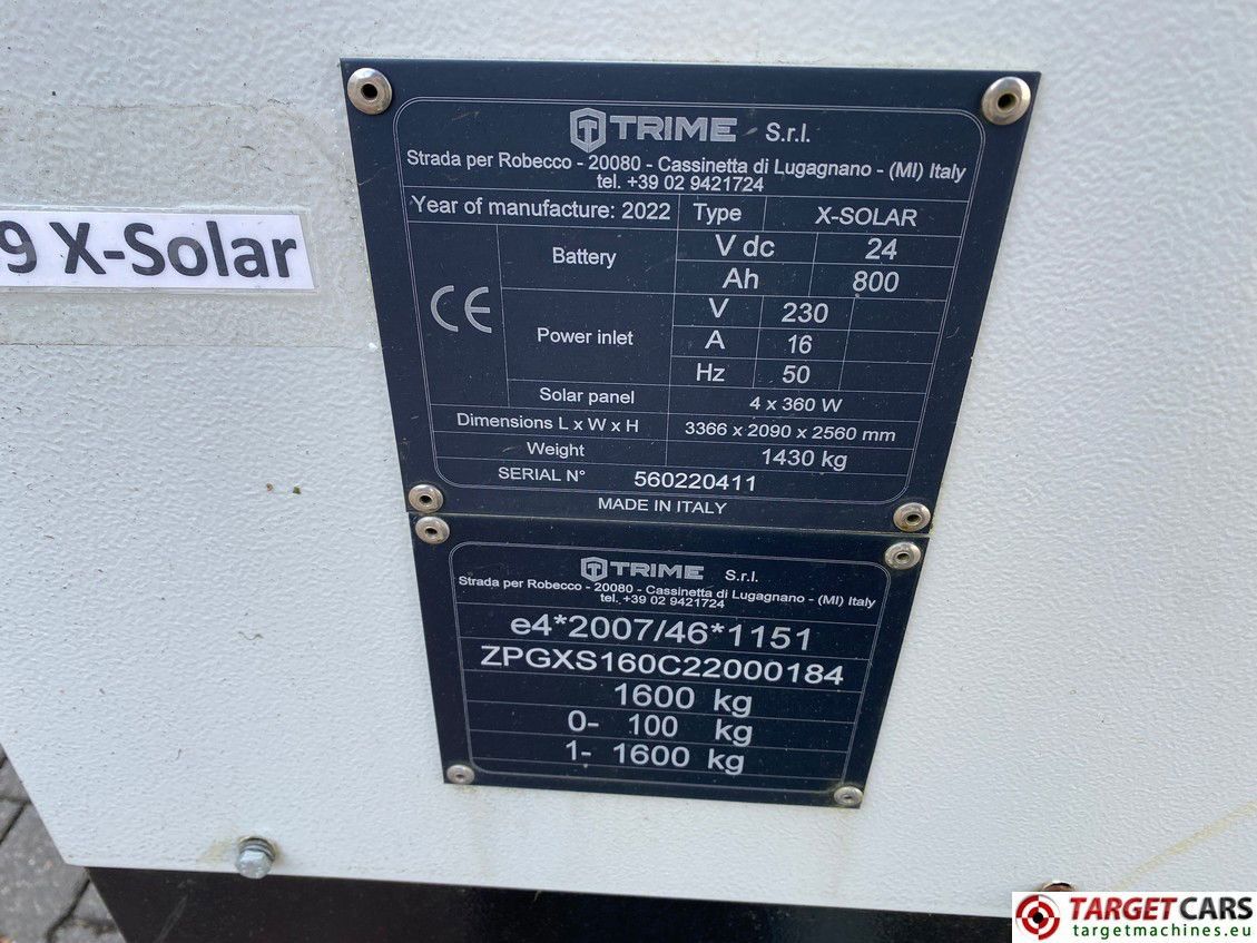 Torre de iluminación TRIME X-SOLAR TOWER LIGHT 4x 60W LED ELECTRIC MOBILE LIGHTNING TOWER 800CM 2022 560220411: foto 10 Torre de iluminación TRIME X-SOLAR TOWER LIGHT 4x 60W LED ELECTRIC MOBILE LIGHTNING TOWER 800CM 2022 560220411: foto 10