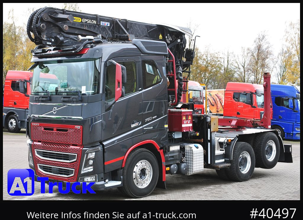 Camión VOLVO FH16 750, Langholz, Palfinger, Liftachse, 6x4,: foto 13