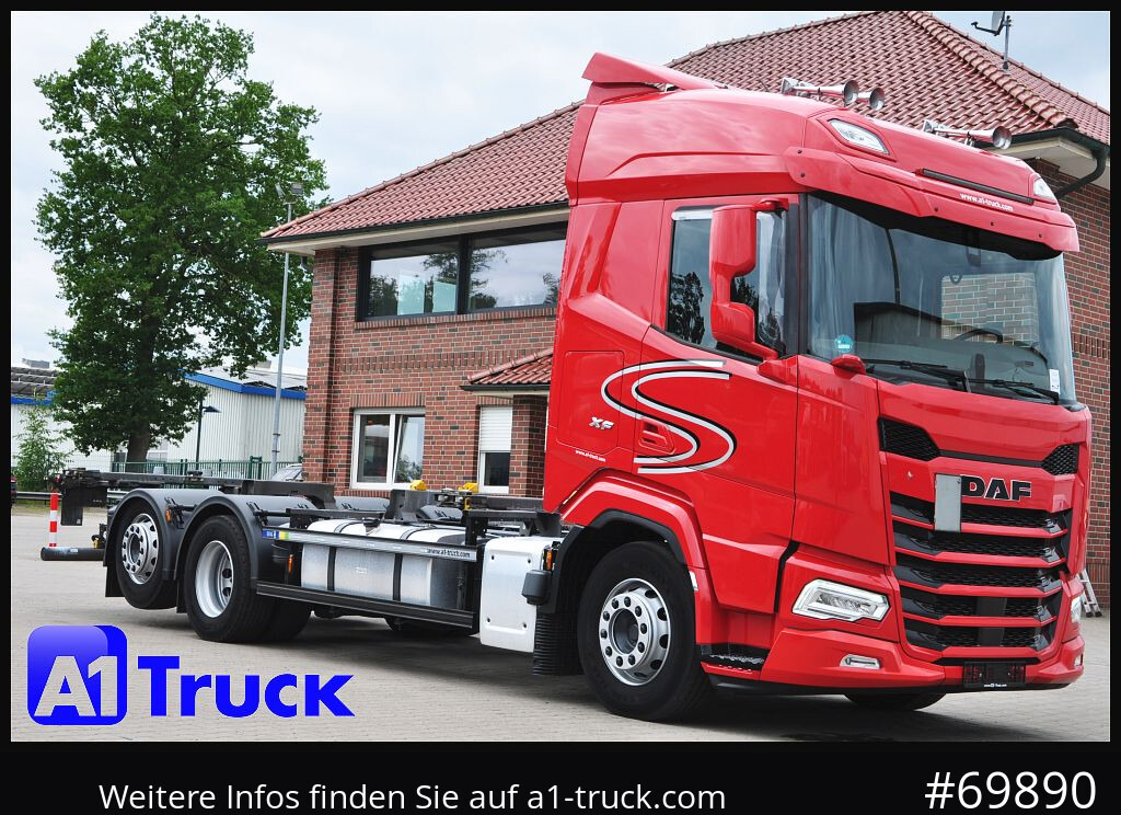 DAF XF 480, BDF, 7,45, 7,82, Lift-Lenkachse, - Portacontenedore/ Intercambiable camión: foto 1 DAF XF 480, BDF, 7,45, 7,82, Lift-Lenkachse, - Portacontenedore/ Intercambiable camión: foto 1