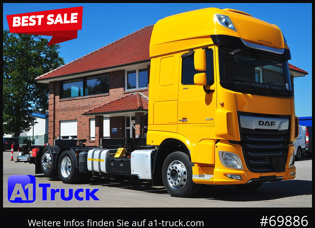 DAF XF 480, MultiBDF, 7,45, Standklima, LBW, - Portacontenedore/ Intercambiable camión: foto 1 DAF XF 480, MultiBDF, 7,45, Standklima, LBW, - Portacontenedore/ Intercambiable camión: foto 1
