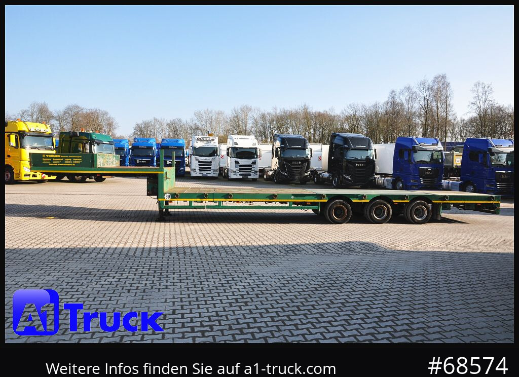 Semirremolque plataforma/ Caja abierta FAYMONVILLE Plattform, ausziehbar, Lenkachse, Tieflader,: foto 12