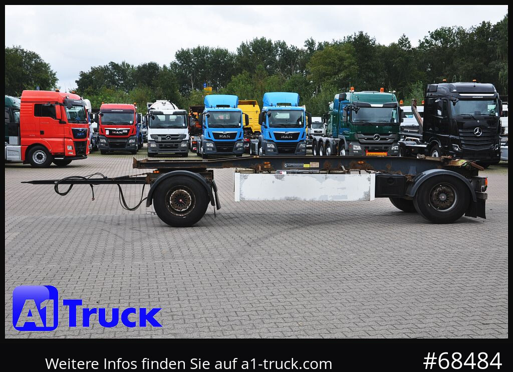 Remolque multilift/ Portacontenedores de cadenas HUEFFERMANN HSA 1870, Abrollanhänger, Schlitten,: foto 7