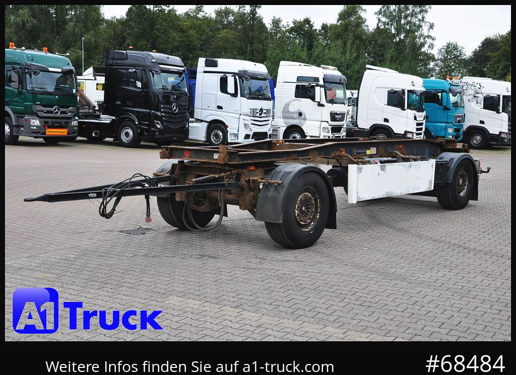 Remolque multilift/ Portacontenedores de cadenas HUEFFERMANN HSA 1870, Abrollanhänger, Schlitten,: foto 10