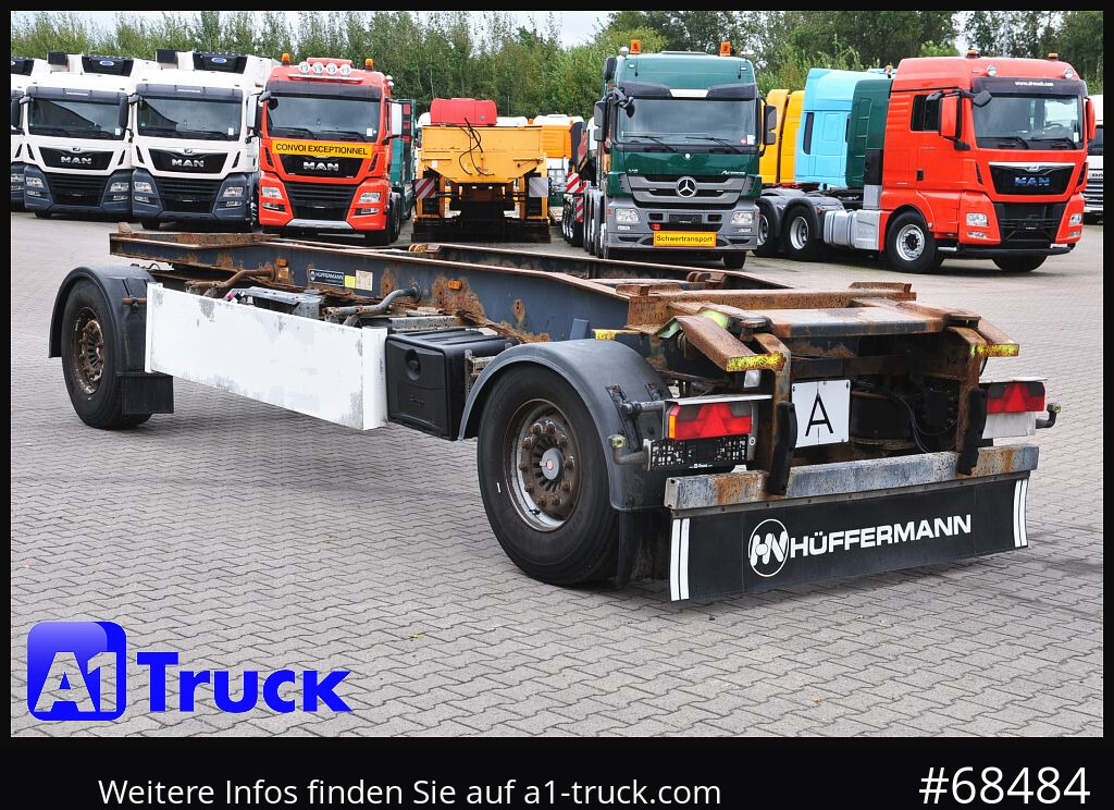 Remolque multilift/ Portacontenedores de cadenas HUEFFERMANN HSA 1870, Abrollanhänger, Schlitten,: foto 9