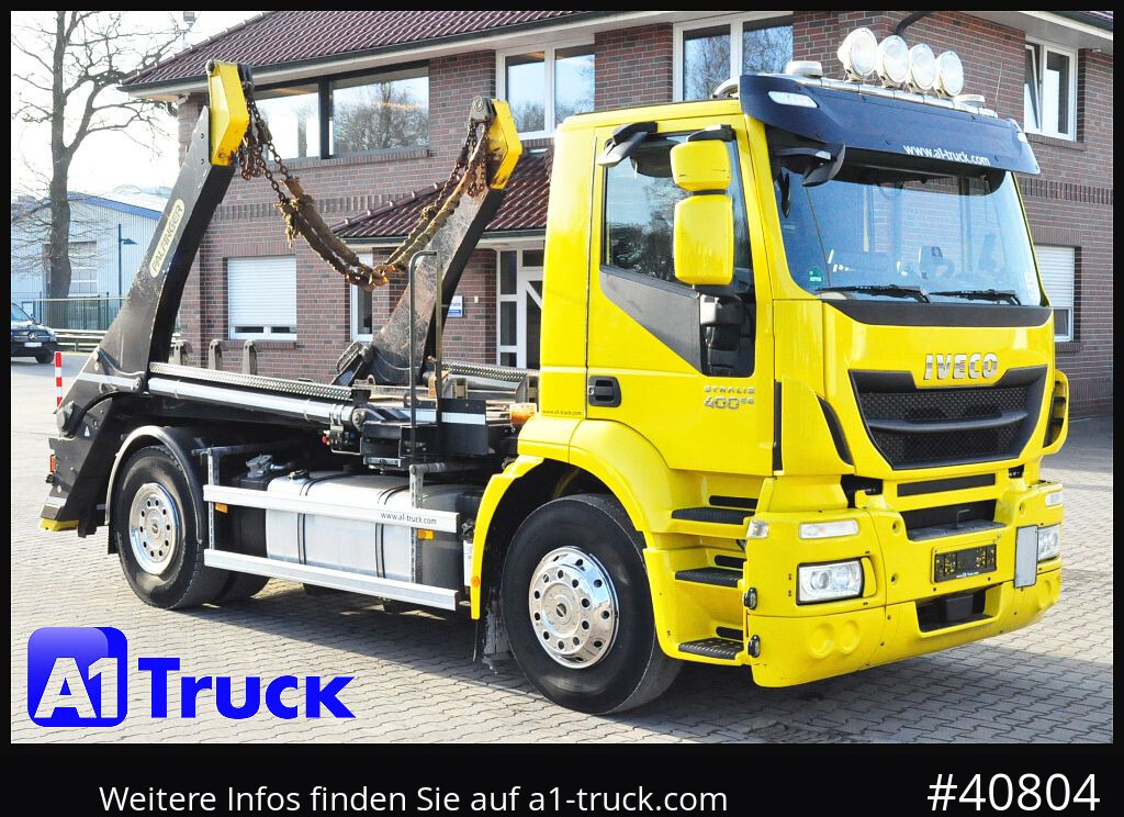 IVECO AD190S /P 400 LL Palfinger PS 14, Funk - Portacontenedor de cadenas camión: foto 1 IVECO AD190S /P 400 LL Palfinger PS 14, Funk - Portacontenedor de cadenas camión: foto 1