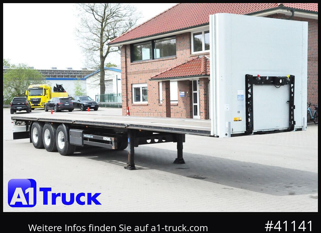 KOEGEL SNCO 24, Plattform, Alufelgen, 1 Vorbesitzer - Semirremolque plataforma/ Caja abierta: foto 1 KOEGEL SNCO 24, Plattform, Alufelgen, 1 Vorbesitzer - Semirremolque plataforma/ Caja abierta: foto 1
