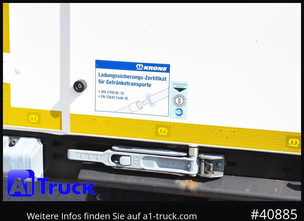 KRONE AZP 18, Festaufbau, VDI 2700, Code XL, TÜV 10-2026 - Remolque con toldo: foto 2 KRONE AZP 18, Festaufbau, VDI 2700, Code XL, TÜV 10-2026 - Remolque con toldo: foto 2