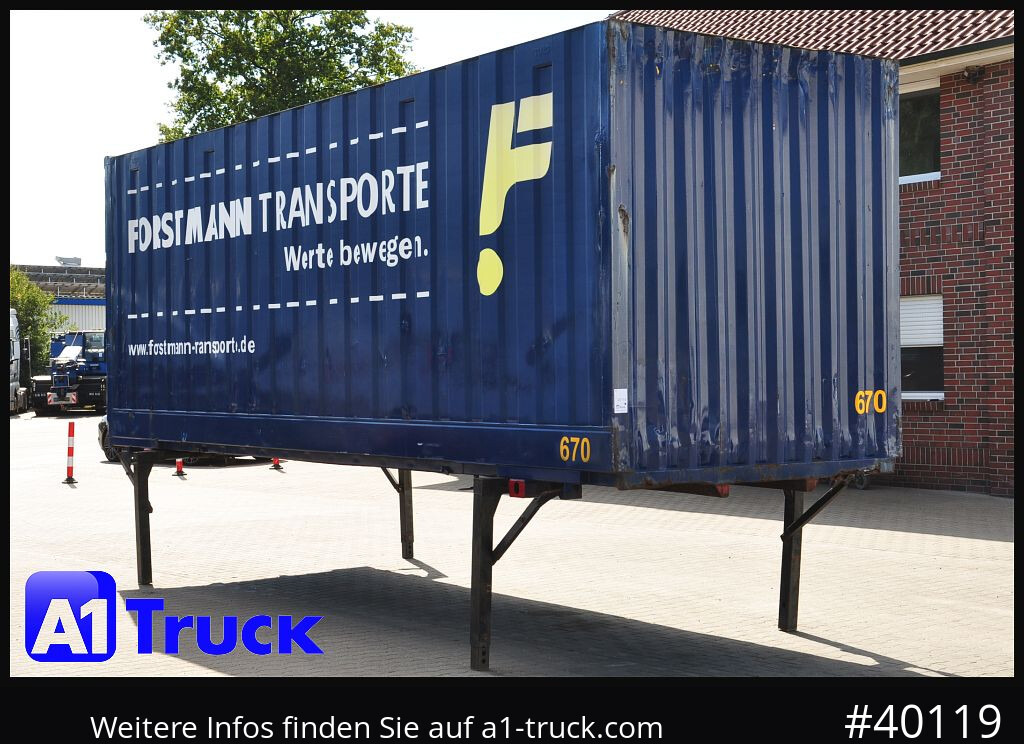 KRONE BDF 7,82 Container, 2700mm Innenhöhe, Portaltür - Contenedor marítimo: foto 1 KRONE BDF 7,82 Container, 2700mm Innenhöhe, Portaltür - Contenedor marítimo: foto 1