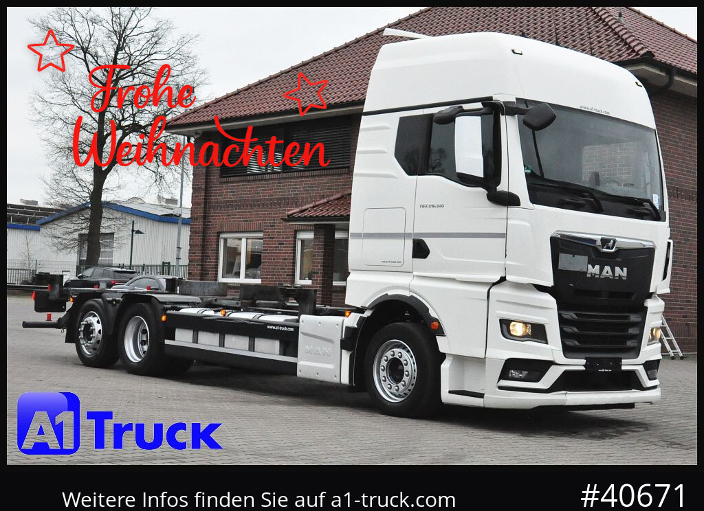 MAN TGX, 26,510, Multiwechsleer 2x AHK, Intarder, - Portacontenedore/ Intercambiable camión: foto 1 MAN TGX, 26,510, Multiwechsleer 2x AHK, Intarder, - Portacontenedore/ Intercambiable camión: foto 1