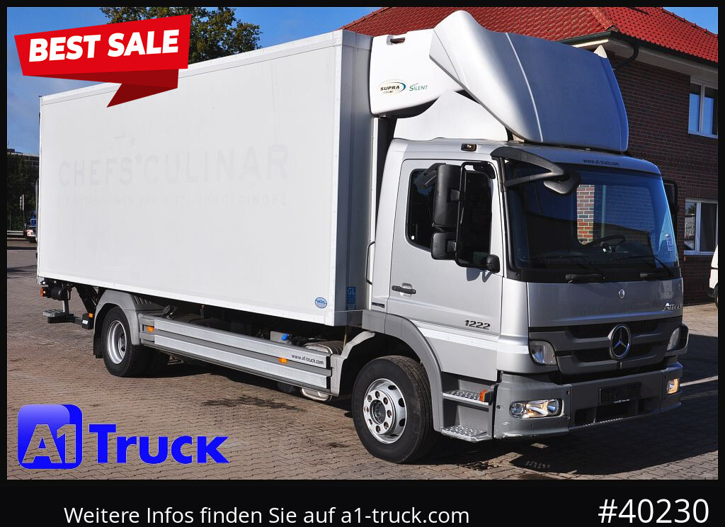 MERCEDES-BENZ Atego 1222, Kühlkoffer, Carrier Supra 1150 Mt, LBW - Frigorífico camión: foto 1 MERCEDES-BENZ Atego 1222, Kühlkoffer, Carrier Supra 1150 Mt, LBW - Frigorífico camión: foto 1