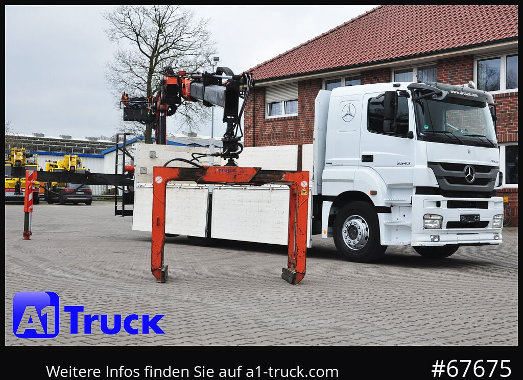 MERCEDES-BENZ Axor 2543, Atlas 170.2 Kran, Lift-Lenkachse, - Camión grúa, Camión caja abierta: foto 1 MERCEDES-BENZ Axor 2543, Atlas 170.2 Kran, Lift-Lenkachse, - Camión grúa, Camión caja abierta: foto 1