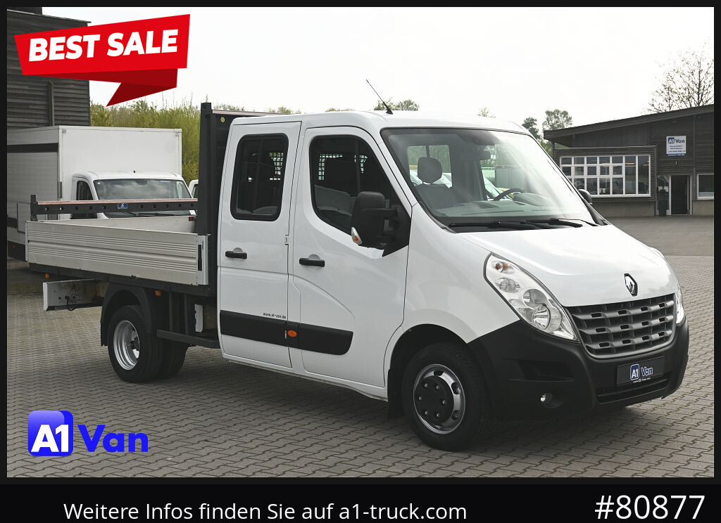 RENAULT Master Pritsche Doka, AHK 3,5Tonnen , Klima, Luftfederung - Caja abierta furgoneta, Furgoneta combi: foto 1 RENAULT Master Pritsche Doka, AHK 3,5Tonnen , Klima, Luftfederung - Caja abierta furgoneta, Furgoneta combi: foto 1