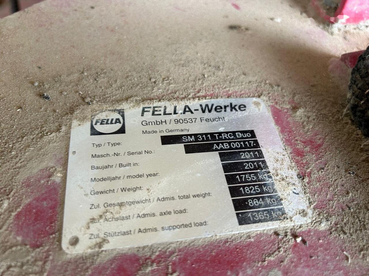 Fella SM 311 T-RC DUO - Segadora: foto 5 Fella SM 311 T-RC DUO - Segadora: foto 5