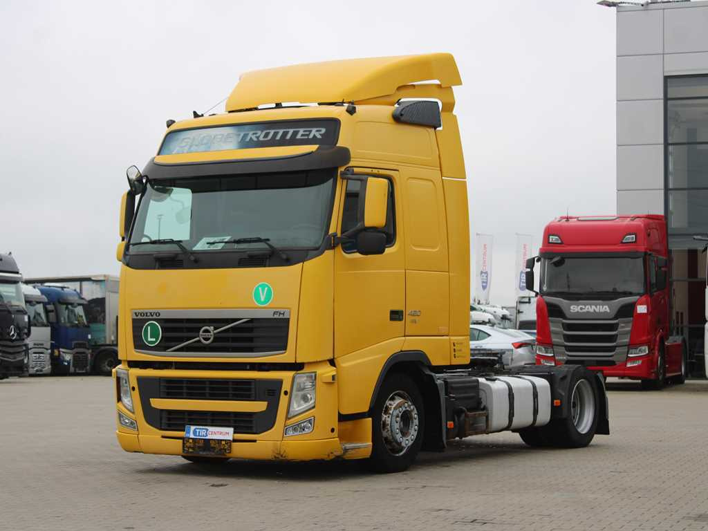 Volvo FH 420, EURO 5 EEV, LOWDECK, AIR SUSPENSION, VEB + - Cabeza tractora: foto 1 Volvo FH 420, EURO 5 EEV, LOWDECK, AIR SUSPENSION, VEB + - Cabeza tractora: foto 1