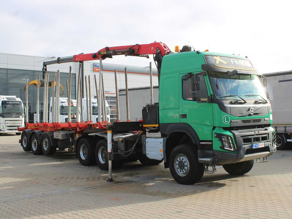 Volvo FM 540, EURO 6, 6X6, VEB+, HYDRAULIC ARM PALFINGER Q170Z96 - Cabeza tractora, Semirremolque maderero: foto 4 Volvo FM 540, EURO 6, 6X6, VEB+, HYDRAULIC ARM PALFINGER Q170Z96 - Cabeza tractora, Semirremolque maderero: foto 4