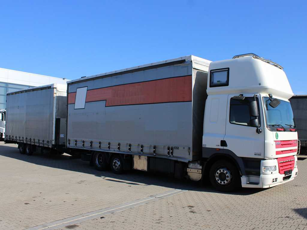 DAF CF 85.460, 6X2, INDEPENDENT AIR CONDITIONING + FLIEGL TPS 100 (2003) - Camión lona: foto 3 DAF CF 85.460, 6X2, INDEPENDENT AIR CONDITIONING + FLIEGL TPS 100 (2003) - Camión lona: foto 3