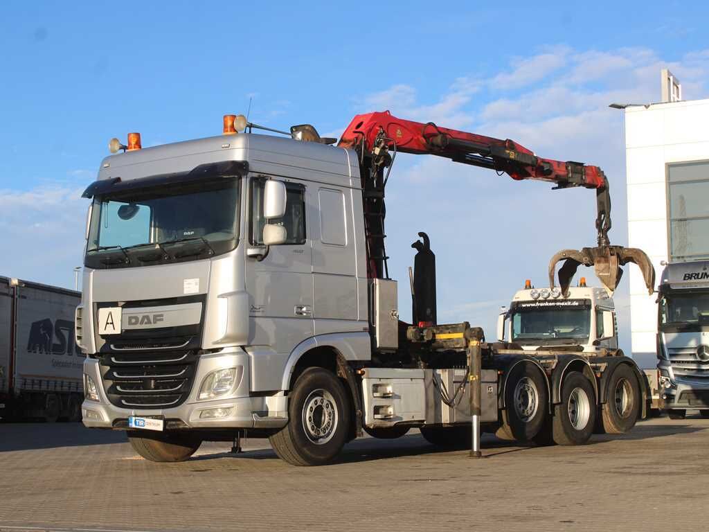 DAF XF 460, EURO 6, 8X2, 2X LIFT AXLE, PALFINGER S260Z96 - Multibasculante camión, Camión grúa: foto 1 DAF XF 460, EURO 6, 8X2, 2X LIFT AXLE, PALFINGER S260Z96 - Multibasculante camión, Camión grúa: foto 1