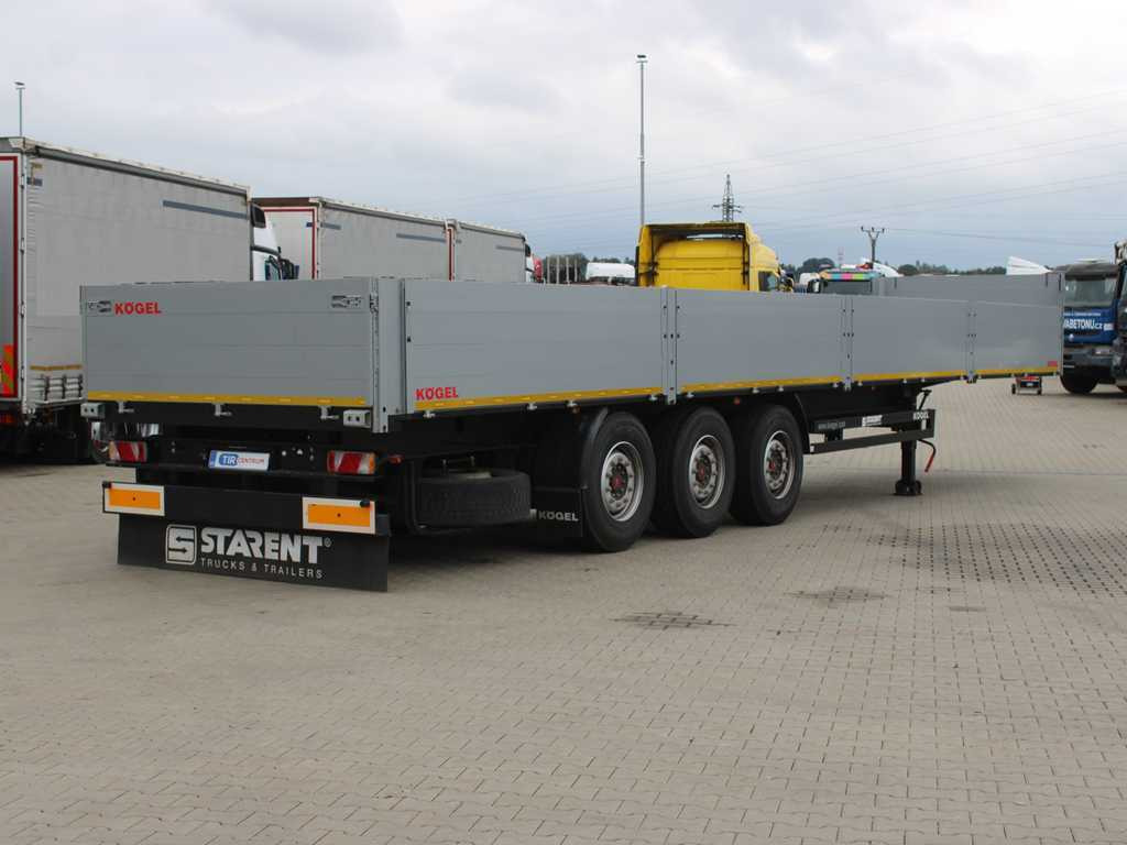 Kögel SF24, SIDEBOARDS, SAF, TIRES 80% - Semirremolque plataforma/ Caja abierta: foto 4 Kögel SF24, SIDEBOARDS, SAF, TIRES 80% - Semirremolque plataforma/ Caja abierta: foto 4
