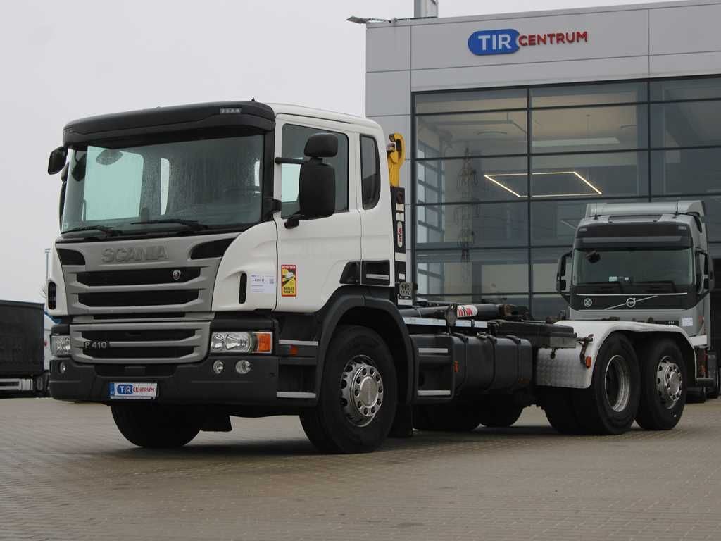 Scania P410, EURO 5, 6X2, HOOK CONTAINER, LIFTING AXLE - Multibasculante camión: foto 1 Scania P410, EURO 5, 6X2, HOOK CONTAINER, LIFTING AXLE - Multibasculante camión: foto 1