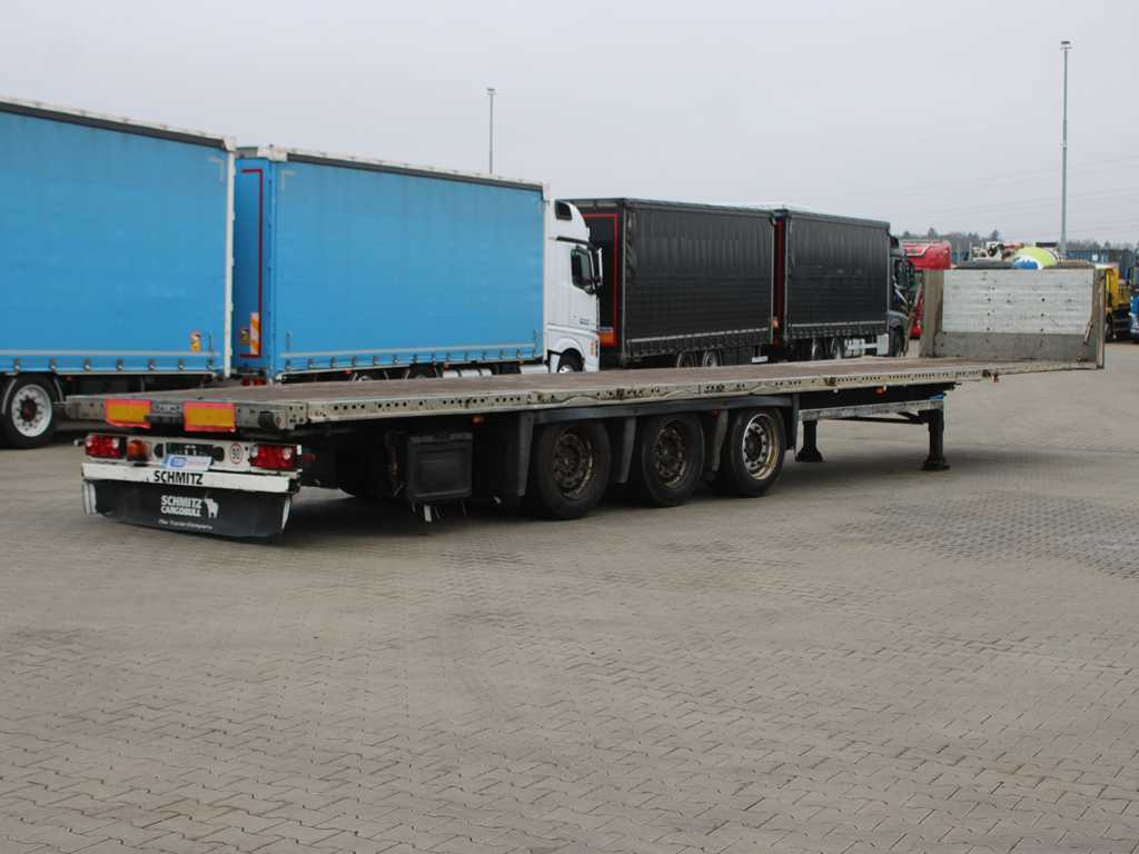 Schmitz CARGOBULL SCB *S3T, LIFTING AXLE, MULTILOCK - Semirremolque plataforma/ Caja abierta: foto 4 Schmitz CARGOBULL SCB *S3T, LIFTING AXLE, MULTILOCK - Semirremolque plataforma/ Caja abierta: foto 4