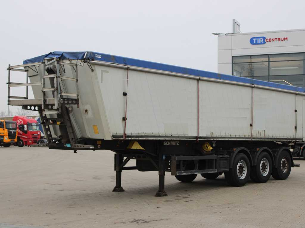 Schmitz SKI 24 SL 10.5, AXLES 9t, LIFTING AXLE, ALUMINUM BODY - Volquete semirremolque: foto 1 Schmitz SKI 24 SL 10.5, AXLES 9t, LIFTING AXLE, ALUMINUM BODY - Volquete semirremolque: foto 1