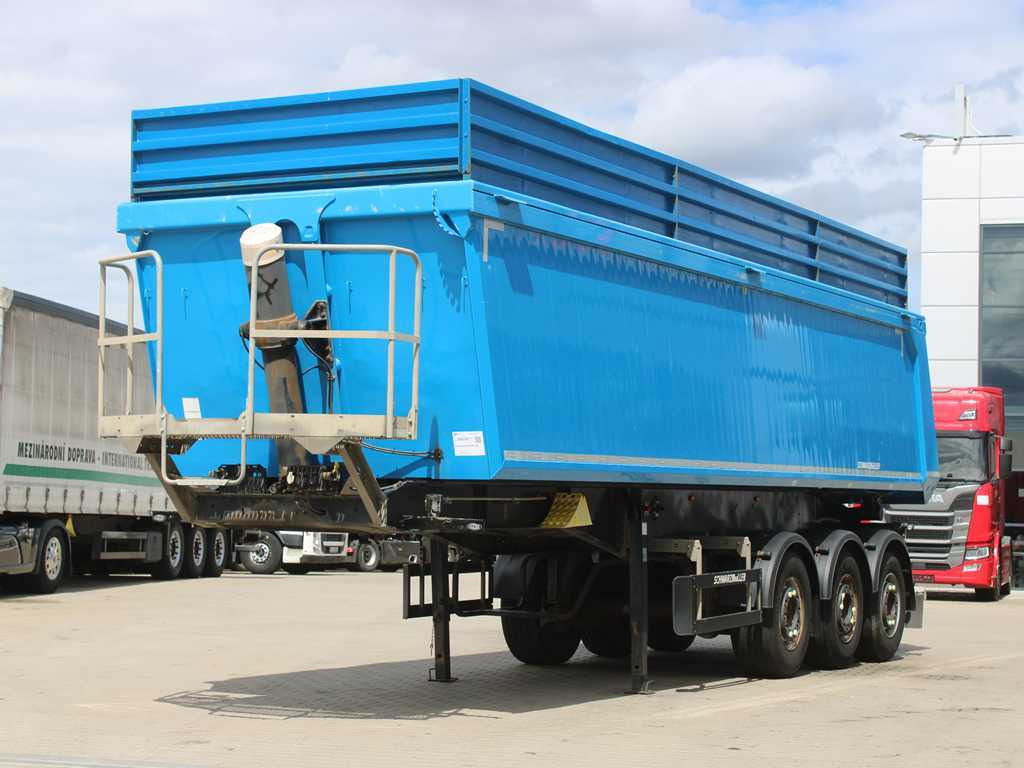 Schwarzmüller KIS 3/E, 2X LIFT AXLE, SAF, 46m³ - Volquete semirremolque: foto 1 Schwarzmüller KIS 3/E, 2X LIFT AXLE, SAF, 46m³ - Volquete semirremolque: foto 1