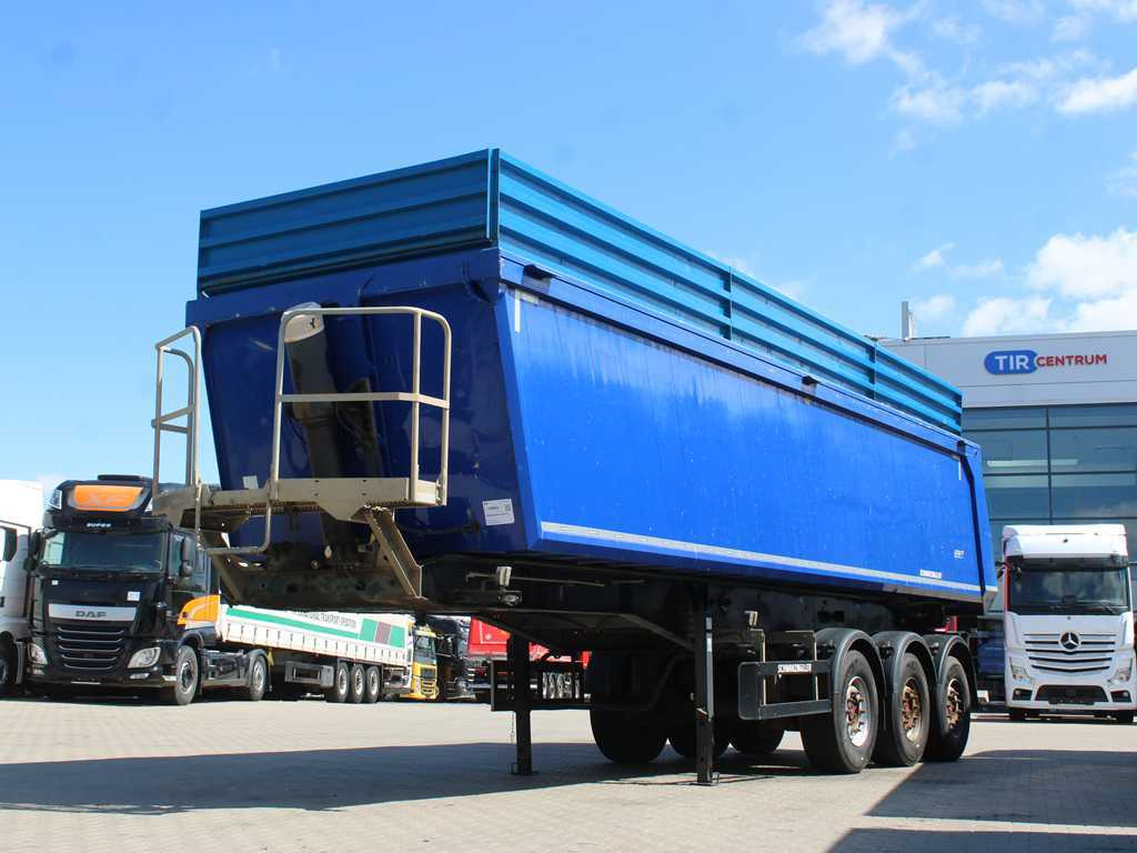 Schwarzmüller KIS 3/E, 2X LIFT AXLE, SAF, 46m³ - Volquete semirremolque: foto 1 Schwarzmüller KIS 3/E, 2X LIFT AXLE, SAF, 46m³ - Volquete semirremolque: foto 1