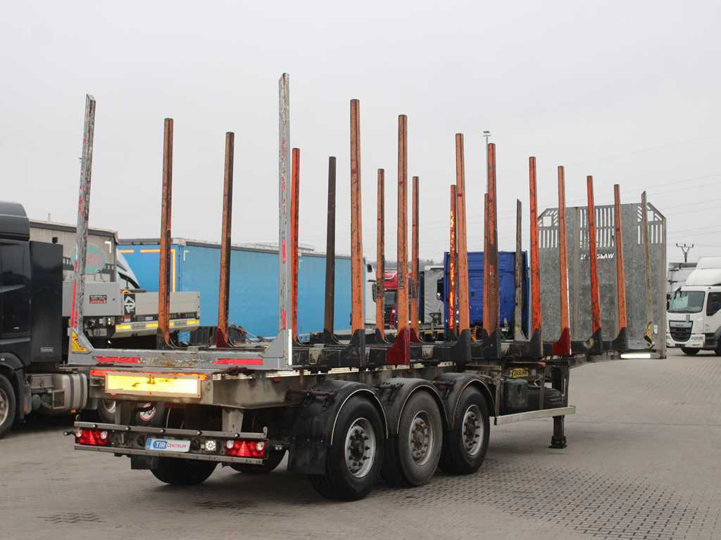 ZASŁAW D-651A, 2x LIFT AXLE, TYRES 80% - Semirremolque maderero: foto 4 ZASŁAW D-651A, 2x LIFT AXLE, TYRES 80% - Semirremolque maderero: foto 4