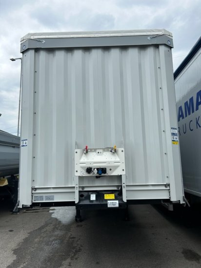 Krone 1-achs Auflieger, Heckabstützung XL Zertifikat, Edscha-Verdeck, - Semirremolque lona: foto 2 Krone 1-achs Auflieger, Heckabstützung XL Zertifikat, Edscha-Verdeck, - Semirremolque lona: foto 2