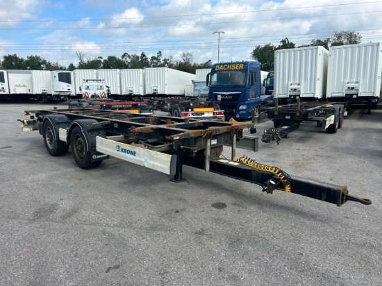 Krone ZZ/DC07 Tandem-Lafette, Standard, BPW-Achsen, Heckabstützung - Portacontenedore/ Intercambiable remolque: foto 1 Krone ZZ/DC07 Tandem-Lafette, Standard, BPW-Achsen, Heckabstützung - Portacontenedore/ Intercambiable remolque: foto 1