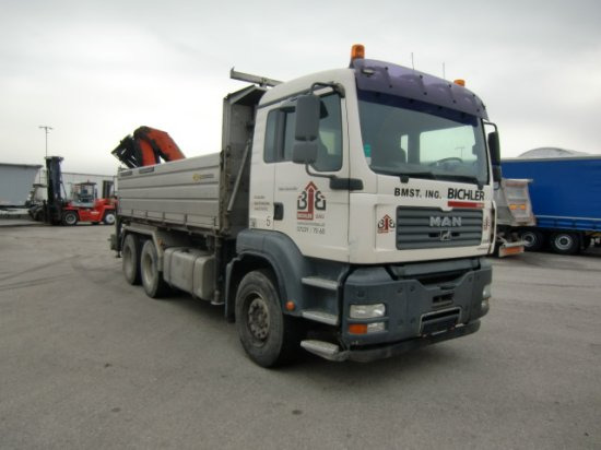 MAN TGA 33.430 6x4 Kipper, Manuel, E4 Palfinger Blatt-Blatt - Volquete camión: foto 3 MAN TGA 33.430 6x4 Kipper, Manuel, E4 Palfinger Blatt-Blatt - Volquete camión: foto 3