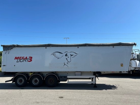 MEGA Light Alu-Kippmulde 55m³, Kombiklappe, SAF-Achsen, 1-A Liftachse, Rollplane - Volquete semirremolque: foto 4 MEGA Light Alu-Kippmulde 55m³, Kombiklappe, SAF-Achsen, 1-A Liftachse, Rollplane - Volquete semirremolque: foto 4