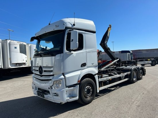 Mercedes-Benz Actros 2545L 6x2 Hyva Abroller, E6 ,Retarder, Lenk-Liftachse, - Multibasculante camión: foto 1 Mercedes-Benz Actros 2545L 6x2 Hyva Abroller, E6 ,Retarder, Lenk-Liftachse, - Multibasculante camión: foto 1