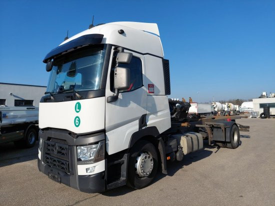 Renault T430 BDF-Wechselfahrgestell, 4x2 LL, EURO6, VEB+ - Portacontenedore/ Intercambiable camión: foto 1 Renault T430 BDF-Wechselfahrgestell, 4x2 LL, EURO6, VEB+ - Portacontenedore/ Intercambiable camión: foto 1