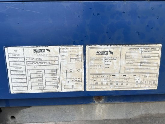 Semirremolque lona Schmitz SCS 24L, Varios, Edscha-Verdeck: foto 10