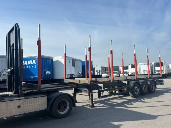 Schwarzmüller Holzauflieger 6 Rungenpaare, BPW-Achsen - Semirremolque maderero: foto 1 Schwarzmüller Holzauflieger 6 Rungenpaare, BPW-Achsen - Semirremolque maderero: foto 1