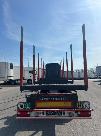 Schwarzmüller Holzauflieger 6 Rungenpaare, BPW-Achsen - Semirremolque maderero: foto 5 Schwarzmüller Holzauflieger 6 Rungenpaare, BPW-Achsen - Semirremolque maderero: foto 5
