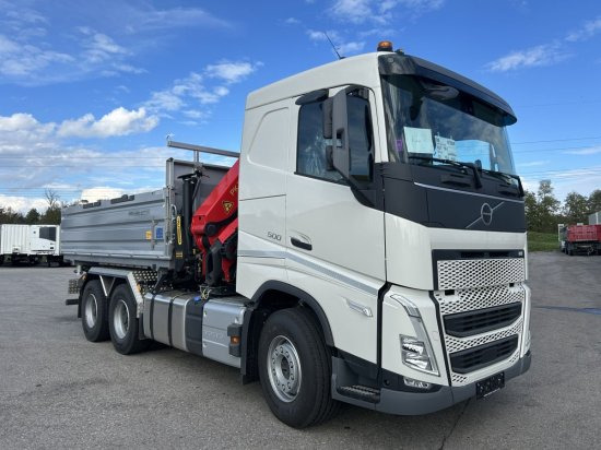 Volvo FH 500 3-Seiten Meiller Kipper mit Palfinger PK22002EH, Retarder, - Volquete camión: foto 3 Volvo FH 500 3-Seiten Meiller Kipper mit Palfinger PK22002EH, Retarder, - Volquete camión: foto 3