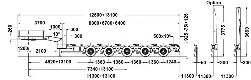 Góndola rebajadas semirremolque Faymonville 5-Achs-Doppel-Tele-Semi-Sattelauflieger: foto 11 Góndola rebajadas semirremolque Faymonville 5-Achs-Doppel-Tele-Semi-Sattelauflieger: foto 11