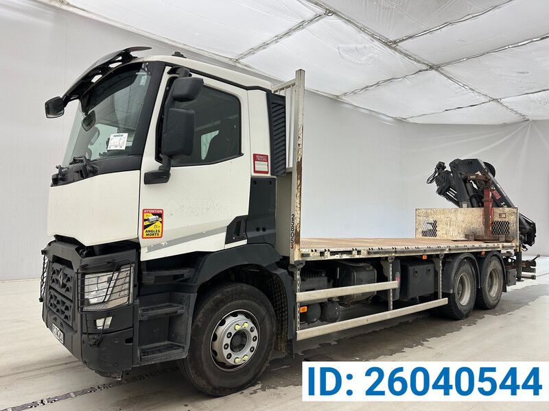 Renault C 430 - 6x4 - Camión caja abierta, Camión grúa: foto 1 Renault C 430 - 6x4 - Camión caja abierta, Camión grúa: foto 1