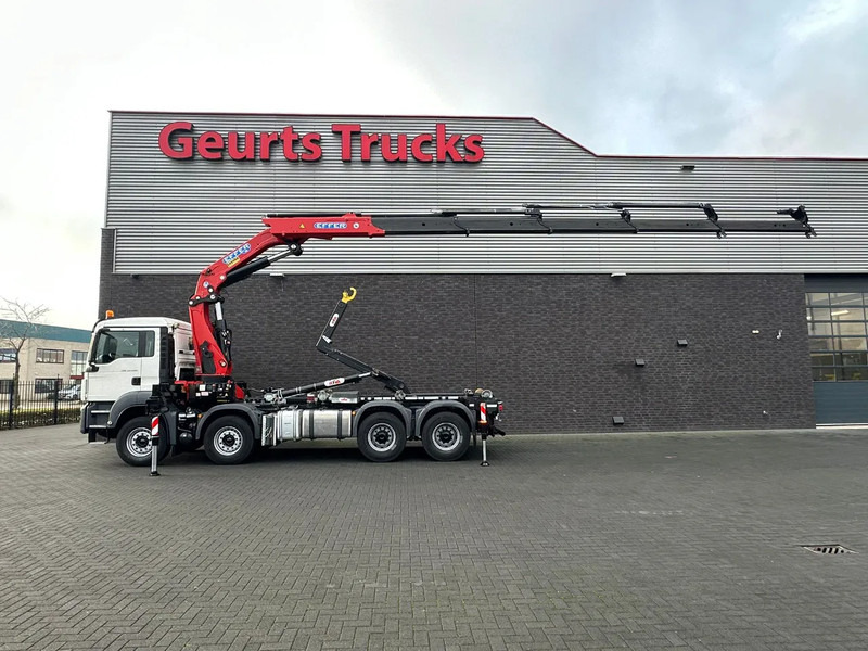 MAN TGS 35.460 8X4 BL+ HYVA 18.55.S HAAKARMSYSTEEM EFFER 395-5 KRAAN/KRAN/CRANE/GRUA - Multibasculante camión, Camión grúa: foto 1 MAN TGS 35.460 8X4 BL+ HYVA 18.55.S HAAKARMSYSTEEM EFFER 395-5 KRAAN/KRAN/CRANE/GRUA - Multibasculante camión, Camión grúa: foto 1