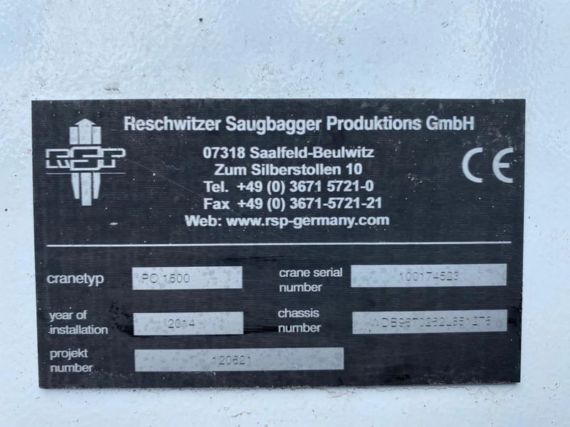Leasing financiero de Mercedes-Benz Atego 1324 4X2 RHD + RSP ESE 13/H SAUGBAGGER/SUCTIONEXCAVATOR/GRONDZUIGER leasing Mercedes-Benz Atego 1324 4X2 RHD + RSP ESE 13/H SAUGBAGGER/SUCTIONEXCAVATOR/GRONDZUIGER: foto 20