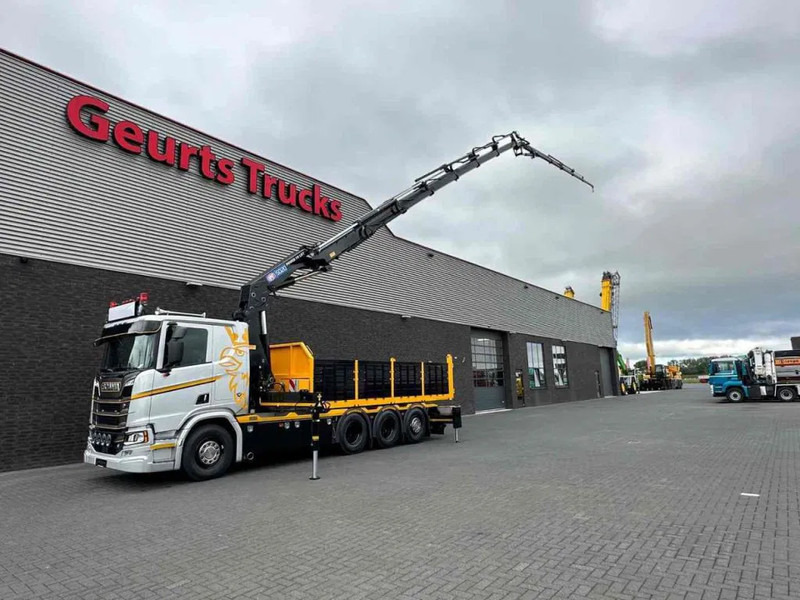 Scania R530 V8 NGS 8X4 TRIDEM MET HYVA 2Z KIPPER + HMF 5020-K6 + JIB FJ1000-K5 KRAAN/KRAN/CRANE/GRUA - Volquete camión, Camión grúa: foto 3 Scania R530 V8 NGS 8X4 TRIDEM MET HYVA 2Z KIPPER + HMF 5020-K6 + JIB FJ1000-K5 KRAAN/KRAN/CRANE/GRUA - Volquete camión, Camión grúa: foto 3