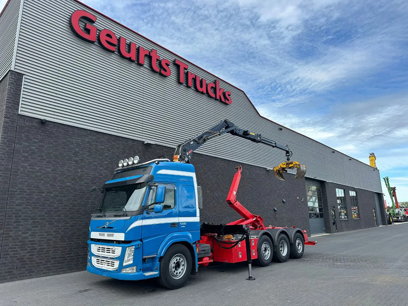 Volvo FM 500 8X2 HIAB MULTILIFT HAAKARMSYSTEM / ABROLLKIPPER / HOOKLIFT MET HIAB LOGLIFT 165Z LAADKRAAN - Multibasculante camión, Camión grúa: foto 2 Volvo FM 500 8X2 HIAB MULTILIFT HAAKARMSYSTEM / ABROLLKIPPER / HOOKLIFT MET HIAB LOGLIFT 165Z LAADKRAAN - Multibasculante camión, Camión grúa: foto 2