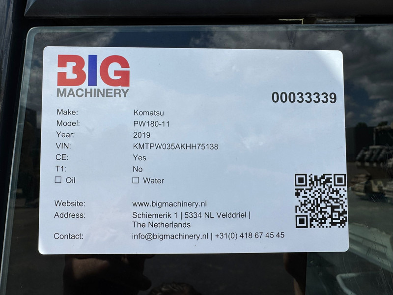 Excavadora de ruedas Komatsu PW180-11: foto 8 Excavadora de ruedas Komatsu PW180-11: foto 8