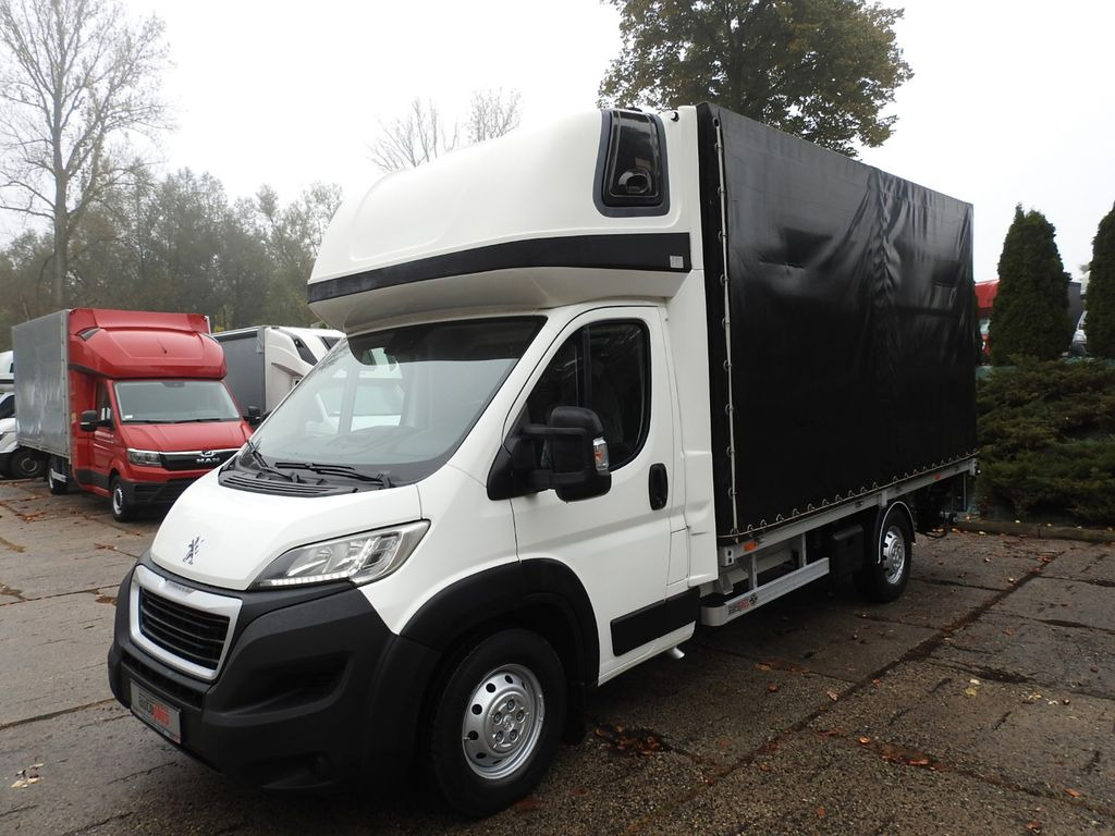 Furgoneta con caja de lona Peugeot BOXER PRITSCHE PLANE 8 PALLETS WEBASTO  A/C: foto 6
