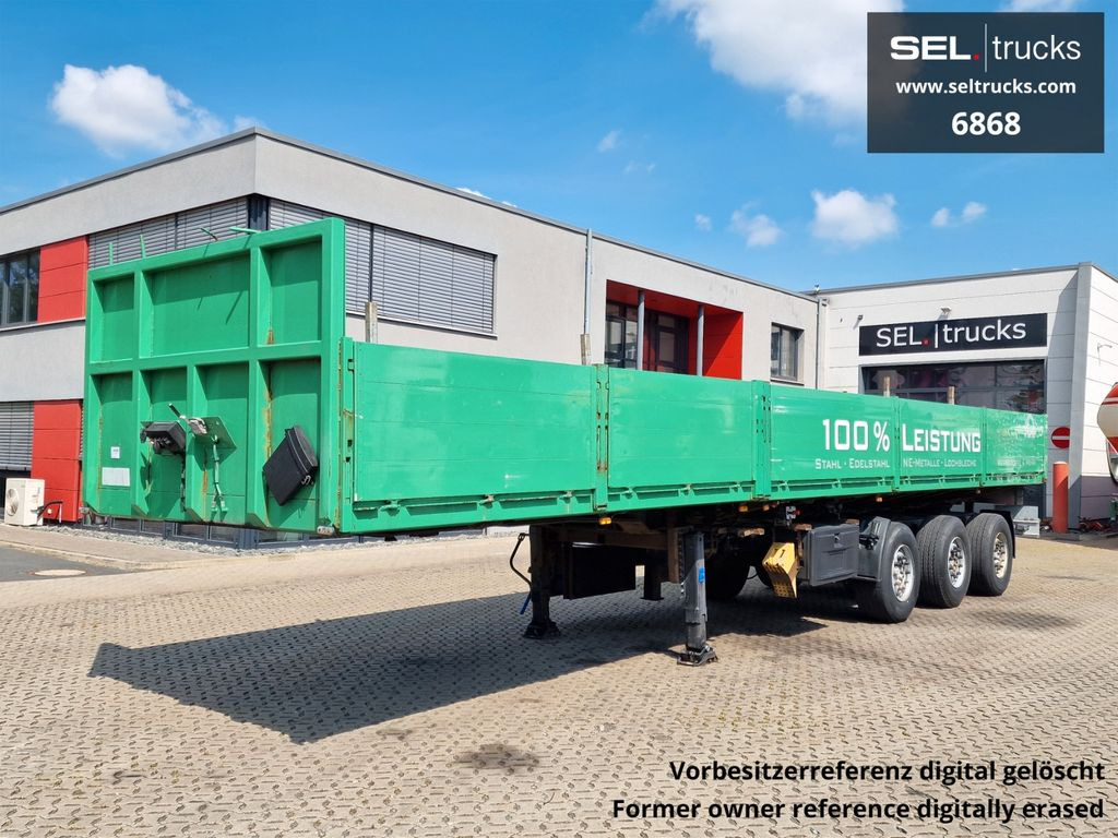 Gloria 35SA / Teleskop / Lenkachse - Semirremolque plataforma/ Caja abierta: foto 1 Gloria 35SA / Teleskop / Lenkachse - Semirremolque plataforma/ Caja abierta: foto 1